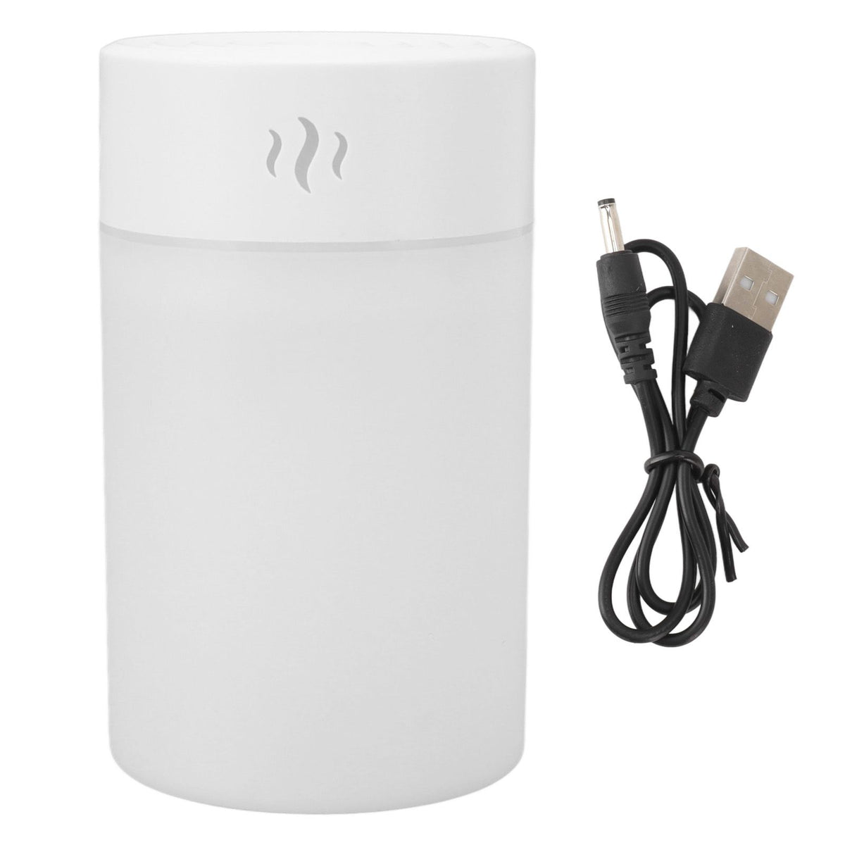 Mini Humidifier 260ml Colorful LED Light USB Charge Simple White Portable Desk Humidifier for Bedroom Office Car