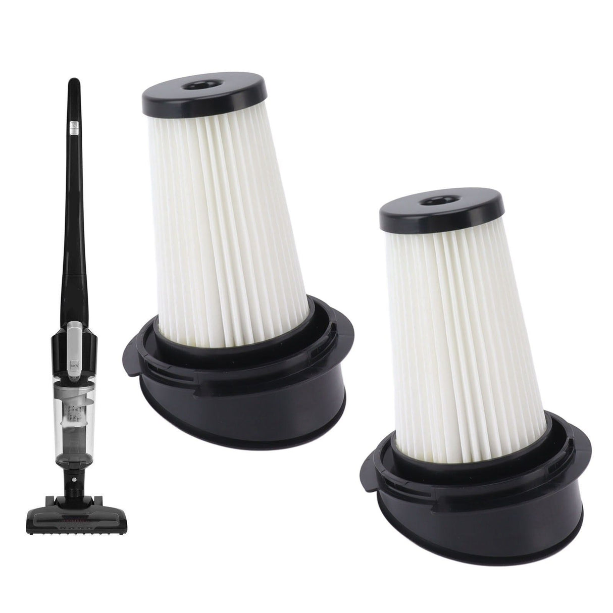2PCS Dust Filter for ZR005201 2950 RH6543 RH6545WH ABS High Efficiency Reusable Washable Filter Replacement for Vacuum Cleaner