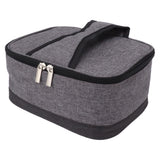 USB Heating Insulation Bag Portable Electric Heating Food Container Constant Temperature Heating Bag for Outdoor Light Gray
