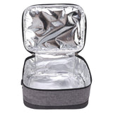 USB Heating Insulation Bag Portable Electric Heating Food Container Constant Temperature Heating Bag for Outdoor Light Gray