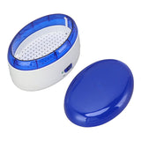 Jewelry Cleaner Machine ABS Quick Washing Portable Glasses Cleaner Machine for Ring Earing Glasses Cosmetic Brush - 45-Degree Angle