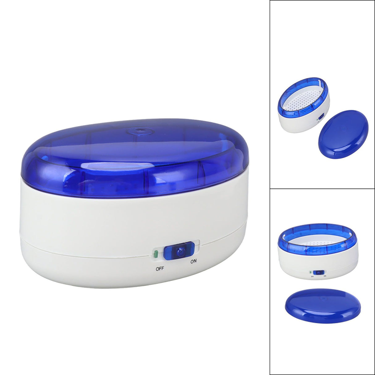 Jewelry Cleaner Machine ABS Quick Washing Portable Glasses Cleaner Machine for Ring Earing Glasses Cosmetic Brush