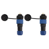 2Pcs SD16 IP68 Waterproof Aviation Connector SD16 Female Plug Male Socket G3/8 Thread SD16 2Pin Rear Nut