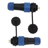 2Pcs SD16 IP68 Waterproof Aviation Connector SD16 Female Plug Male Socket G3/8 Thread SD16 2Pin Rear Nut - Extra Image