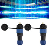 2Pcs SD16 IP68 Waterproof Aviation Connector SD16 Female Plug Male Socket G3/8 Thread SD16 2Pin Rear Nut - Extra Image
