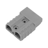 50A 600V Connector Double Pole High Current Power Supply Plug Connector for Solar Panel Dual Battery System Grey
