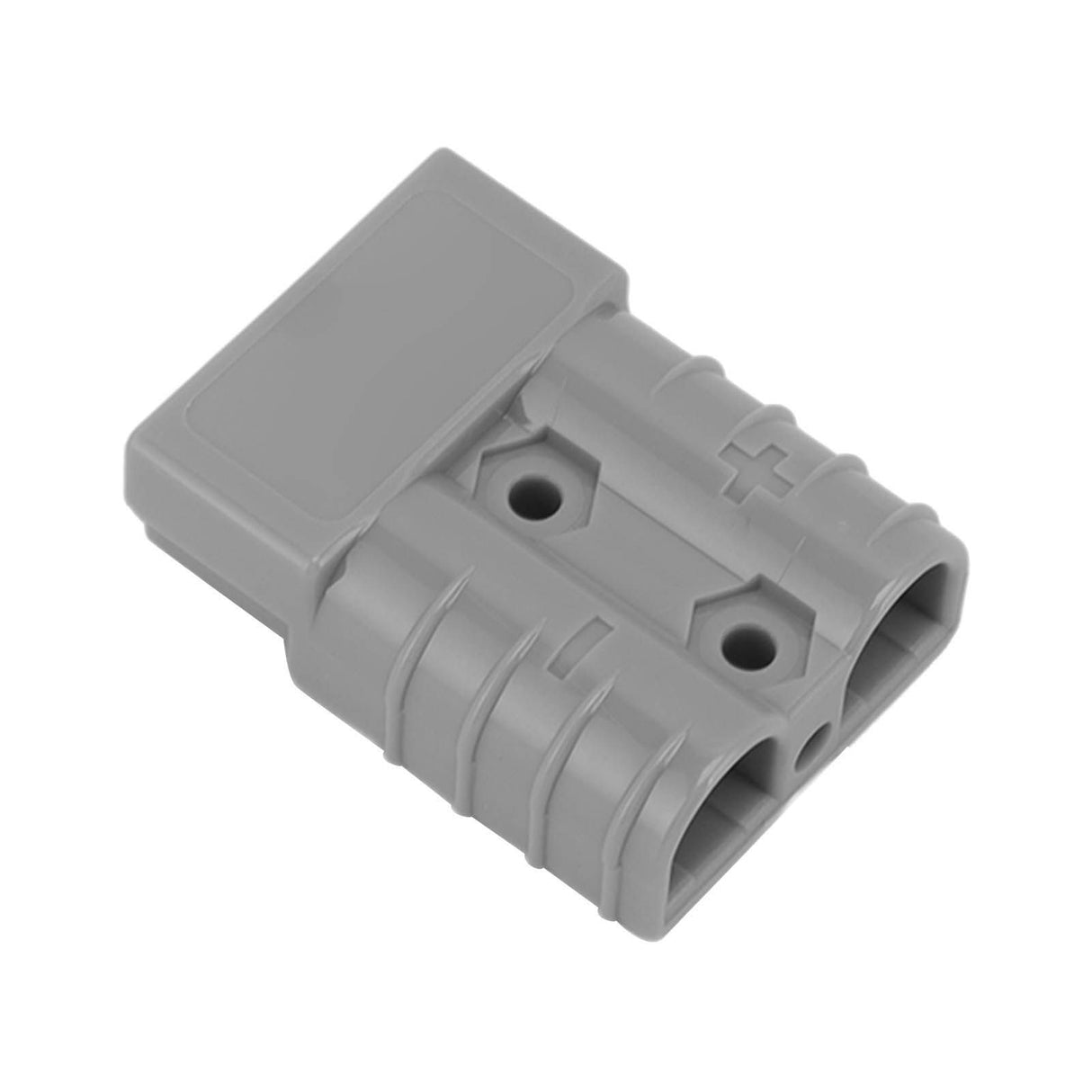 50A 600V Connector Double Pole High Current Power Supply Plug Connector for Solar Panel Dual Battery System Grey