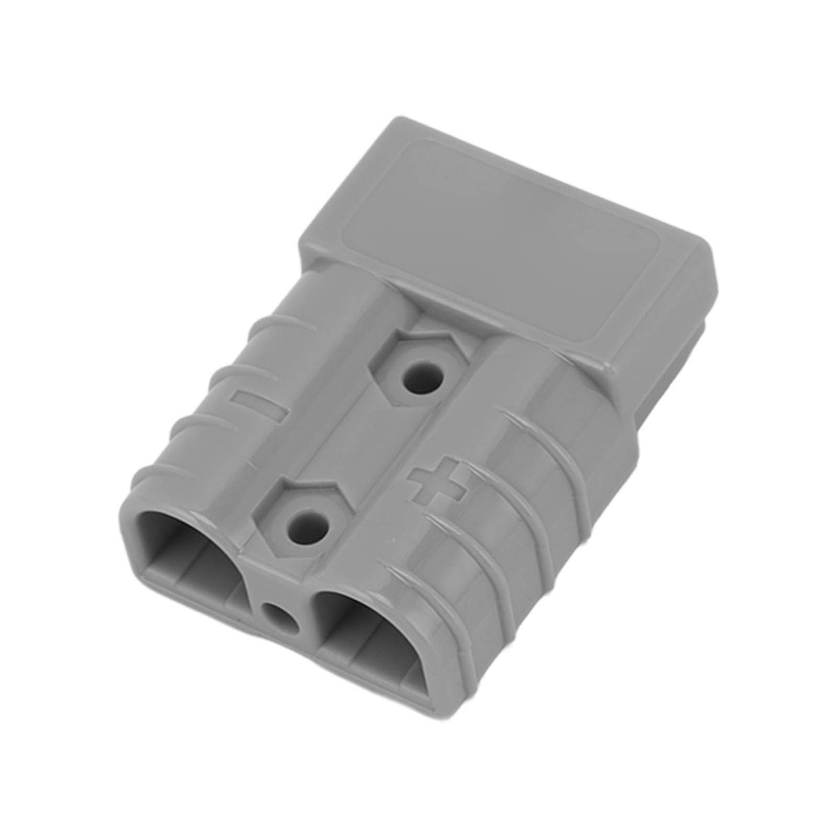 50A 600V Connector Double Pole High Current Power Supply Plug Connector for Solar Panel Dual Battery System Grey