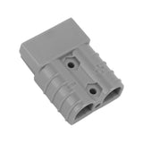 50A 600V Connector Double Pole High Current Power Supply Plug Connector for Solar Panel Dual Battery System Grey