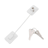 Refrigerator Lock White Childproof Freezer Lock Child Safety Cabinet Drawer Lock with 2 Keys
