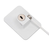 Refrigerator Lock White Childproof Freezer Lock Child Safety Cabinet Drawer Lock with 2 Keys