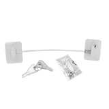 Cable Restrictor Lock Key Unlocking Window Lock Cable Restrictor Child Safety Lock for Refrigerators Doors Drawers