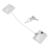 Cable Restrictor Lock Key Unlocking Window Lock Cable Restrictor Child Safety Lock for Refrigerators Doors Drawers