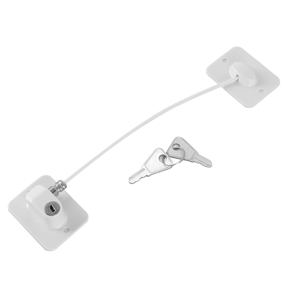 Cable Restrictor Lock Key Unlocking Window Lock Cable Restrictor Child Safety Lock for Refrigerators Doors Drawers