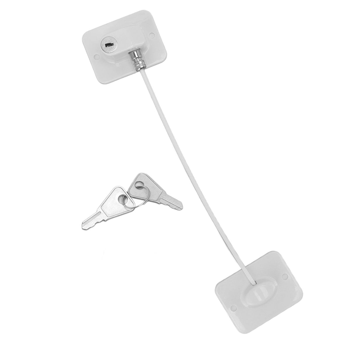 Cable Restrictor Lock Key Unlocking Window Lock Cable Restrictor Child Safety Lock for Refrigerators Doors Drawers