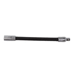 Wrench Extension Rod Bendable Universal Flexible Shaft Sleeve Extension Bar for Factory Workshop Black 1/4