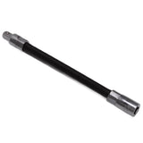Wrench Extension Rod Bendable Universal Flexible Shaft Sleeve Extension Bar for Factory Workshop Black 1/4