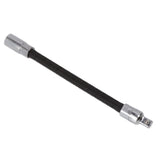 Wrench Extension Rod Bendable Universal Flexible Shaft Sleeve Extension Bar for Factory Workshop Black 1/4 - Rear View