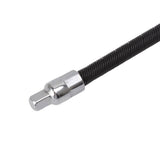 Wrench Extension Rod Bendable Universal Flexible Shaft Sleeve Extension Bar for Factory Workshop Black 1/4