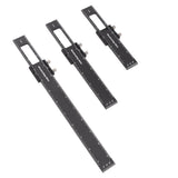 3 Pcs Woodworking Ruler Set Aluminium Alloy T Type Scribing Marking Measuring Ruler with Slide Stops - Extra Image
