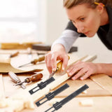 3 Pcs Woodworking Ruler Set Aluminium Alloy T Type Scribing Marking Measuring Ruler with Slide Stops