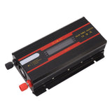 1000W Power Inverter Universal Dual Voltage 12V 24V‑220V Car Solar Power Inverter with LCD Display - Front View