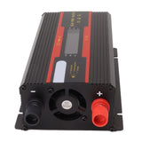 1000W Power Inverter Universal Dual Voltage 12V 24V‑220V Car Solar Power Inverter with LCD Display - Low Angle