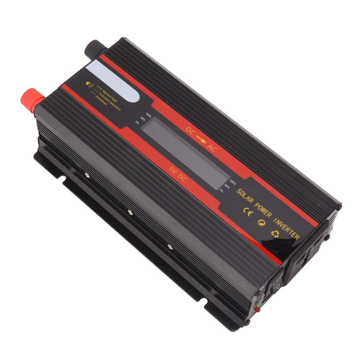 1000W Power Inverter Universal Dual Voltage 12V 24V‑220V Car Solar Power Inverter with LCD Display
