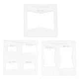3Pcs 6x6 Inches Butterfly Key Inlay Template Router and Decorative Templates for Woodworking