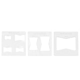 3Pcs 6x6 Inches Butterfly Key Inlay Template Router and Decorative Templates for Woodworking - 45-Degree Angle