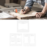 3Pcs 6x6 Inches Butterfly Key Inlay Template Router and Decorative Templates for Woodworking - Extra Image