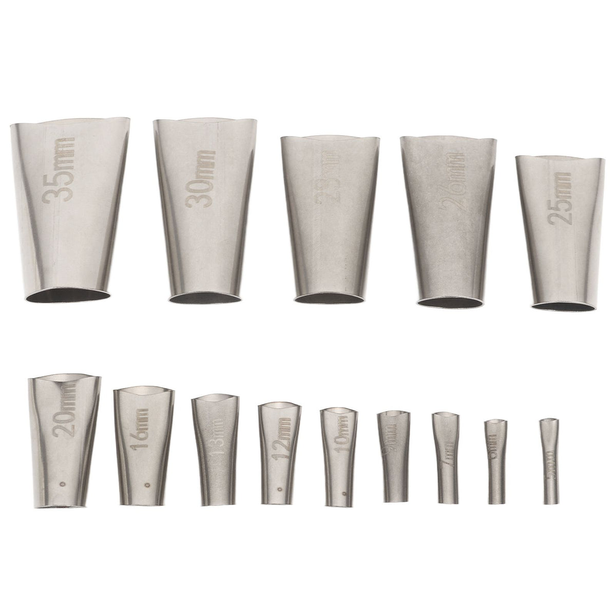 14pcs Caulking Nozzle Applicator 45 Degree Professional Stainless Steel Caulking Finisher Kit for Bathrooms Kitchens
