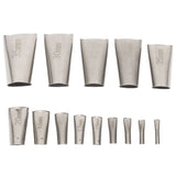 14pcs Caulking Nozzle Applicator 45 Degree Professional Stainless Steel Caulking Finisher Kit for Bathrooms Kitchens