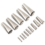 14pcs Caulking Nozzle Applicator 45 Degree Professional Stainless Steel Caulking Finisher Kit for Bathrooms Kitchens - Front View
