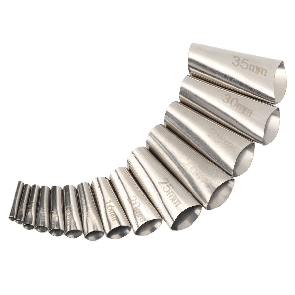 14pcs Caulking Nozzle Applicator 45 Degree Professional Stainless Steel Caulking Finisher Kit for Bathrooms Kitchens