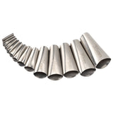 14pcs Caulking Nozzle Applicator 45 Degree Professional Stainless Steel Caulking Finisher Kit for Bathrooms Kitchens - Top-Down View