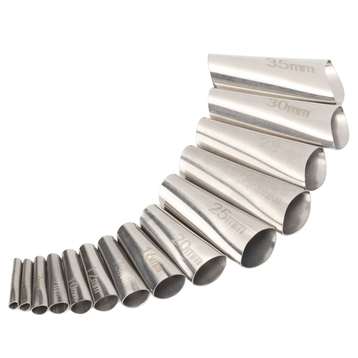 14pcs Caulking Nozzle Applicator 45 Degree Professional Stainless Steel Caulking Finisher Kit for Bathrooms Kitchens
