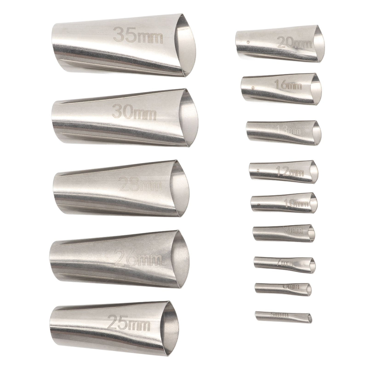 14pcs Caulking Nozzle Applicator 45 Degree Professional Stainless Steel Caulking Finisher Kit for Bathrooms Kitchens