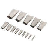 14pcs Caulking Nozzle Applicator 45 Degree Professional Stainless Steel Caulking Finisher Kit for Bathrooms Kitchens