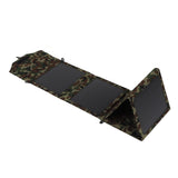 50W Portable Foldable Solar Panel Charger Kit 2 USB Ports Monocrystalline Silicon Solar Panel for Camping Hiking Camo - Close-Up Angle