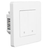 Smart Light Switch for Zigbee 2 Gang Timing Dimming Reverse Dual Control Smart Switch Panel AC100‑240V White