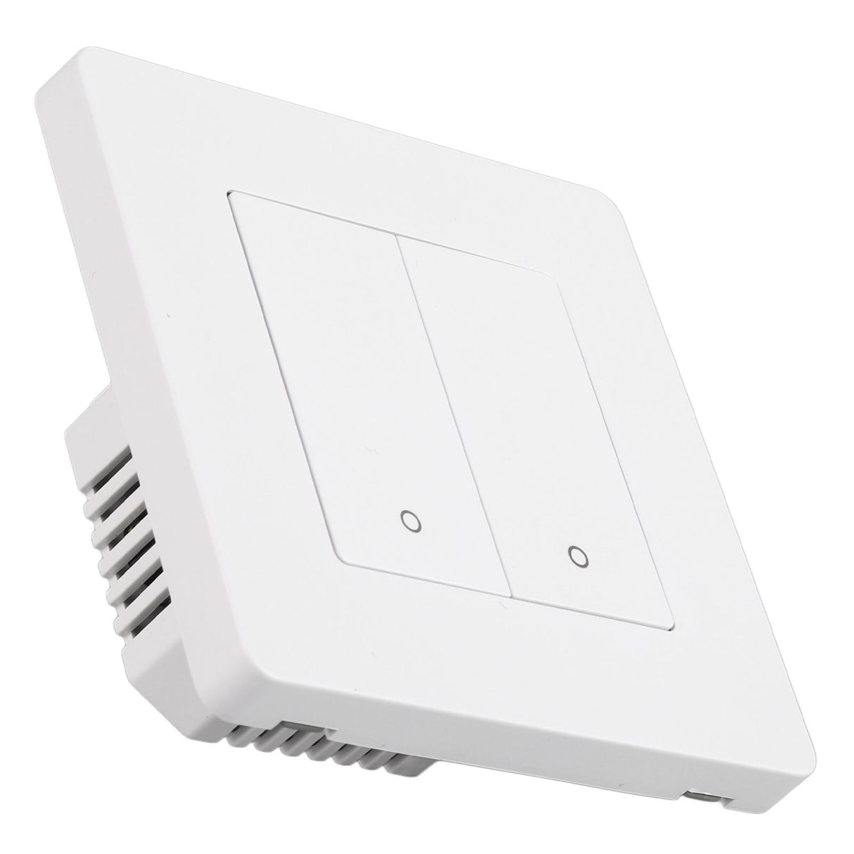 Smart Light Switch for Zigbee 2 Gang Timing Dimming Reverse Dual Control Smart Switch Panel AC100‑240V White