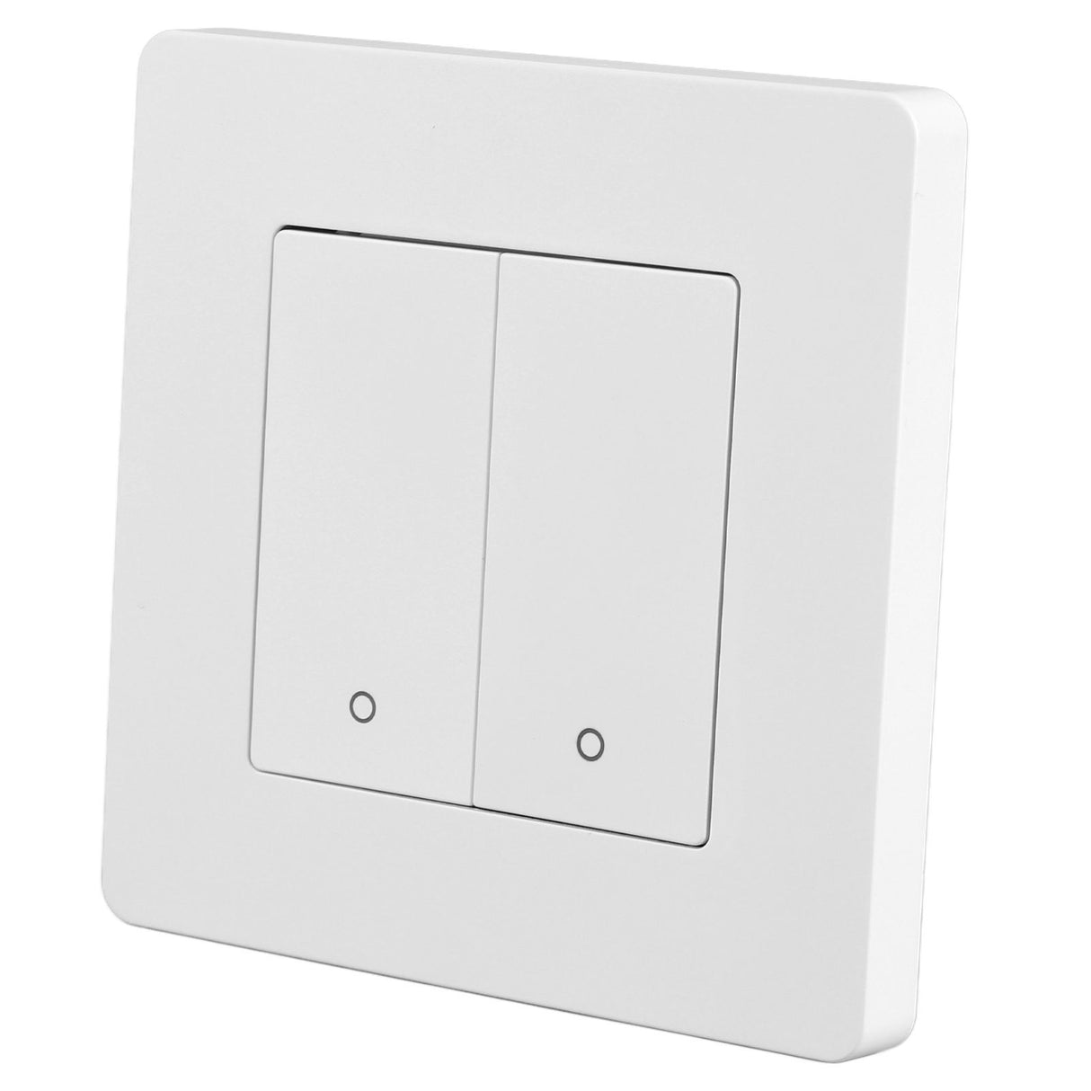 Smart Light Switch for Zigbee 2 Gang Timing Dimming Reverse Dual Control Smart Switch Panel AC100‑240V White