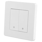Smart Light Switch for Zigbee 2 Gang Timing Dimming Reverse Dual Control Smart Switch Panel AC100‑240V White - Rear View
