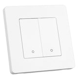 Smart Light Switch for Zigbee 2 Gang Timing Dimming Reverse Dual Control Smart Switch Panel AC100‑240V White