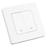 Smart Light Switch for Zigbee 2 Gang Timing Dimming Reverse Dual Control Smart Switch Panel AC100‑240V White