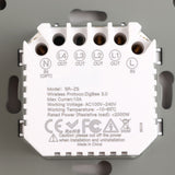 Smart Light Switch for Zigbee 2 Gang Timing Dimming Reverse Dual Control Smart Switch Panel AC100‑240V White