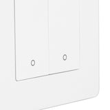 Smart Light Switch for Zigbee 2 Gang Timing Dimming Reverse Dual Control Smart Switch Panel AC100‑240V White