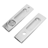 Zinc Alloy Invisible Recessed Handle Latch with Keys for Bathroom Balcony Pocket Door Sliding Barn Door - 45-Degree Angle