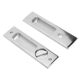 Zinc Alloy Invisible Recessed Handle Latch with Keys for Bathroom Balcony Pocket Door Sliding Barn Door - Extra Image